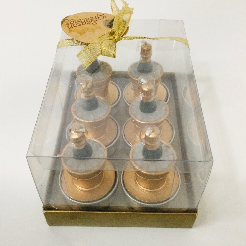 Vintage Voltive Champagne Bottle/Ice Bucket Candles
